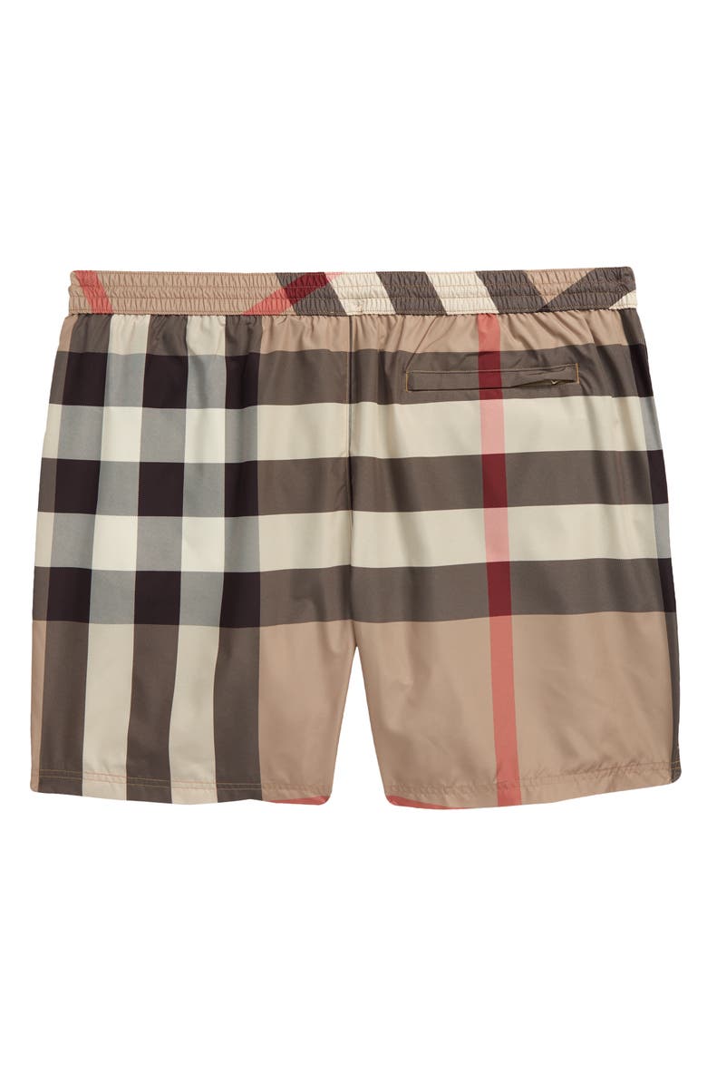Burberry Guildes Check Swim Trunks, Alternate, color, Archive Beige Ip Chk