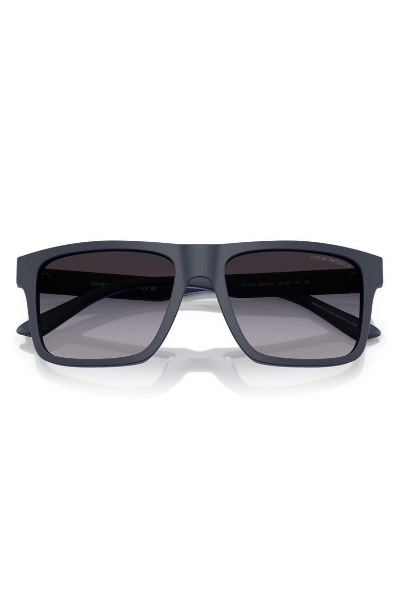Emporio Armani 57mm Gradient Square Sunglasses, Alternate, color, 
