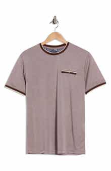 DENIM AND FLOWER Tipped Crewneck T-Shirt