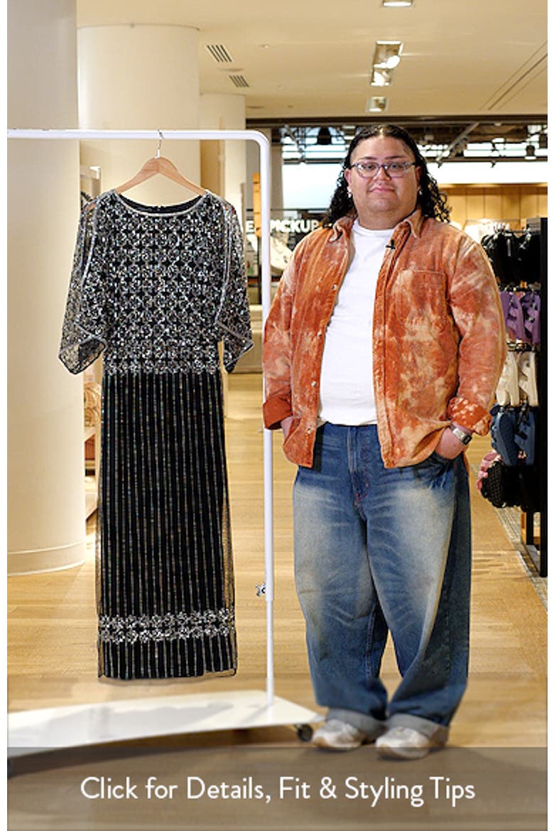Beaded Mesh Gown video