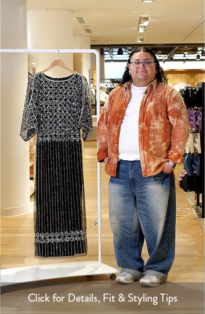 Beaded Mesh Gown, sales video thumbnail