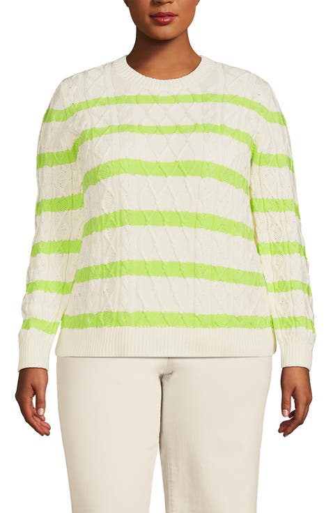 Cotton Drifter Crew Cable Pullover Sweater