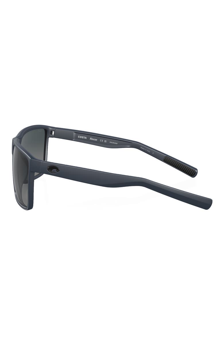 Rincon 63mm Gradient Polarized Oversize Rectangular Sunglasses, Alternate, color, GREY GRADIENT