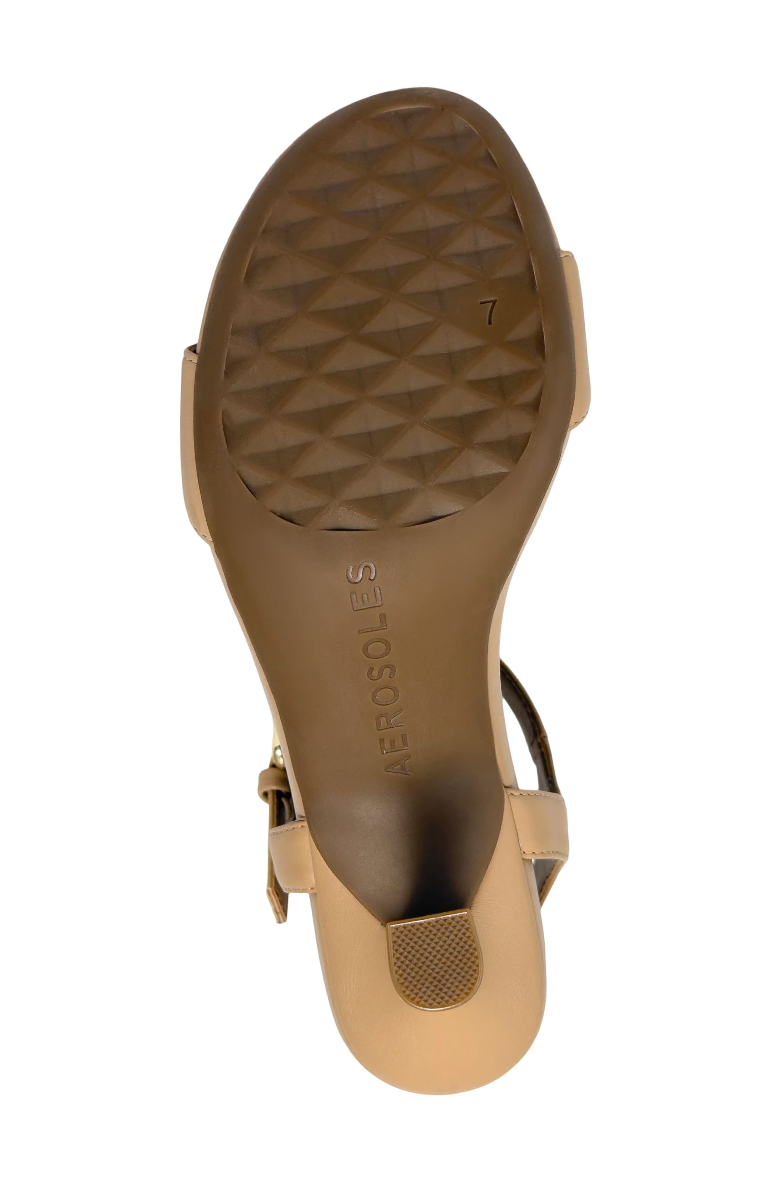 Divia Ankle Strap Sandal, Alternate, color, BEIGE BISQUE FX NAPPA