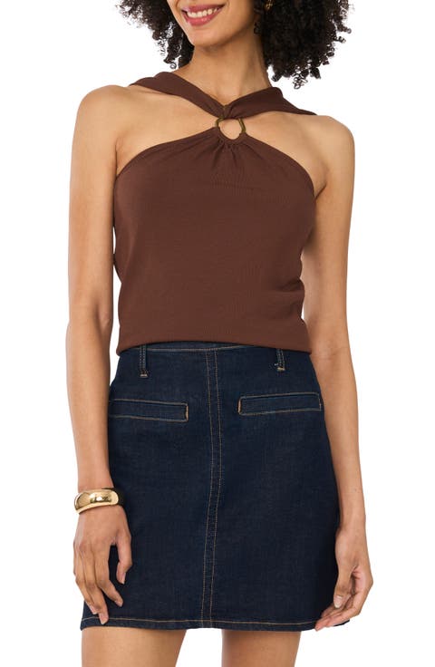 Metal Ring Detail Knit Tank