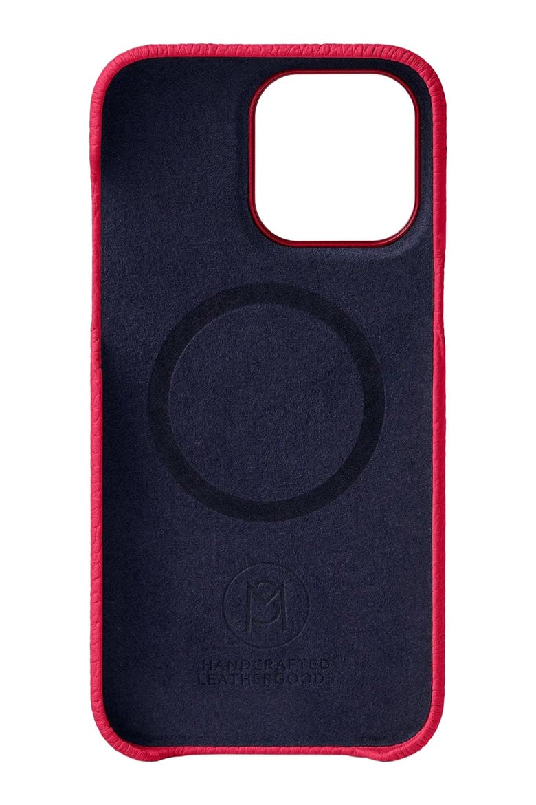 Leather Phone Case iPhone 14 Pro, Alternate, color, Shibuya Fuchsia