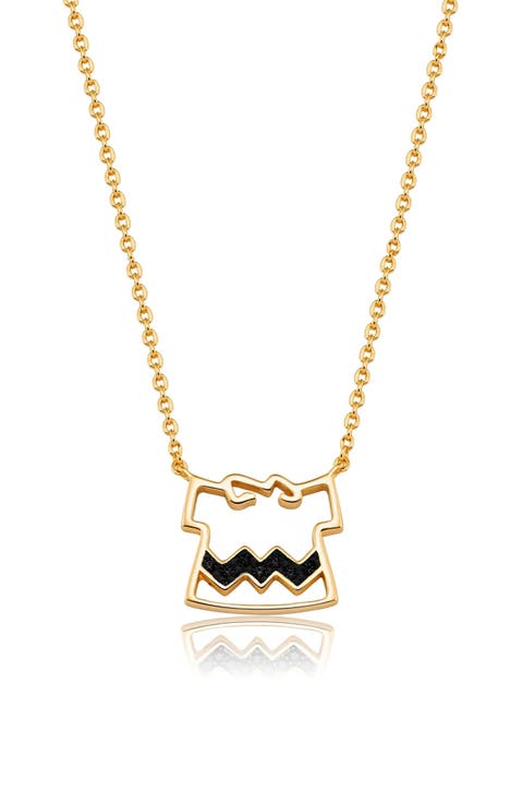 x Peanuts® Charley Brown's Shirt Pendant Necklace