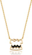 Crislu x Peanuts® Charley Brown's Shirt Pendant Necklace