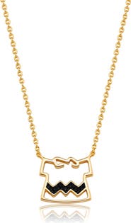 Crislu x Peanuts® Charley Brown's Shirt Pendant Necklace