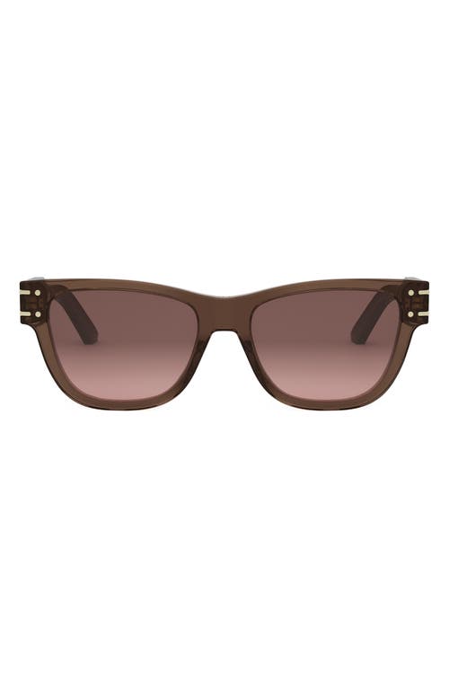 Dior Signature S6u Sunglasses In Shiny Light Brown/roviex
