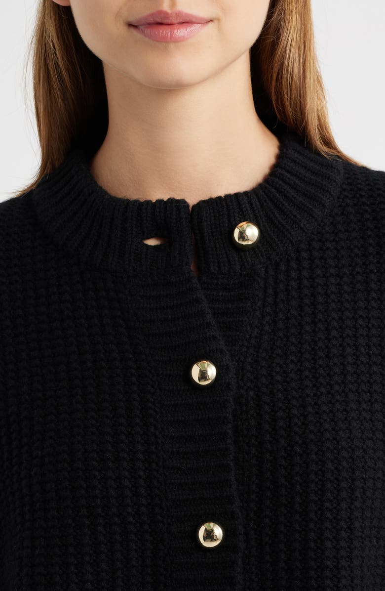 FRAME Wool & Cashmere Cardigan, Alternate, color, Black