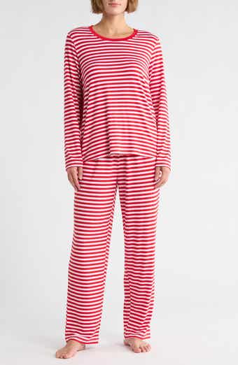 Pillow Talk Mom Matching Family Stripe Long Sleeve Pajamas
