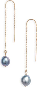 Set & Stones Sabina Keshi Pearl Threader Earrings