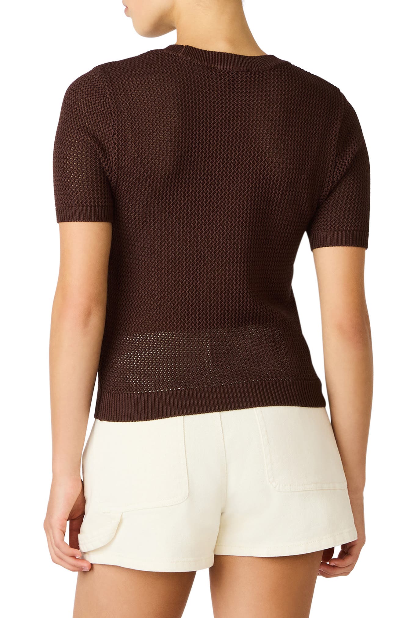Blakelee Open Stitch Short Sleeve Sweater - image 2
