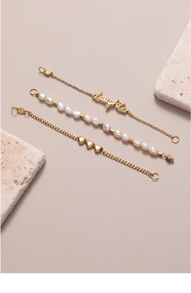 Alex and Ani Daughter 'Home Is Where The Heart Is' Stranded Bracelet, Alternate, color, White