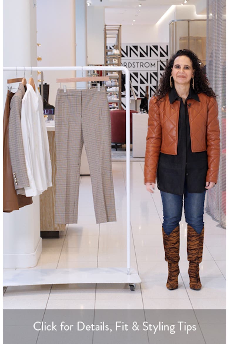 Arte Houndstooth Check Crop Pants video