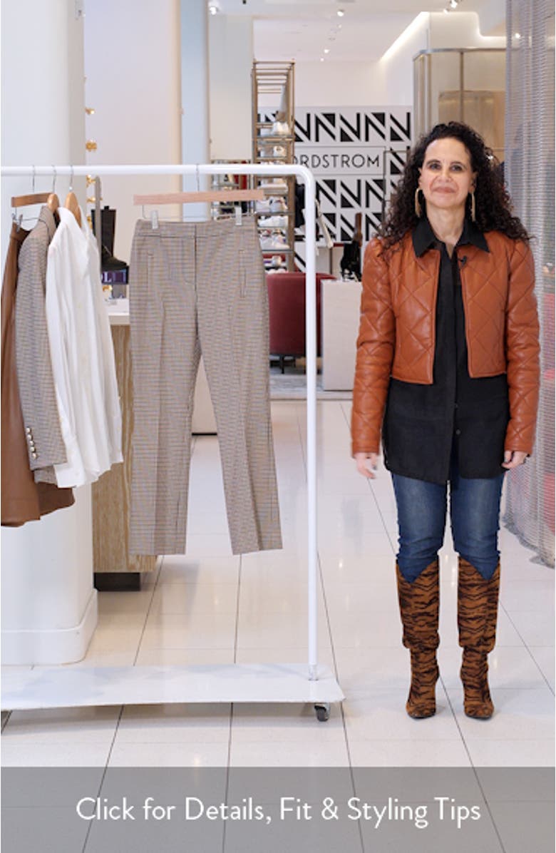 Arte Houndstooth Check Crop Pants, sales video thumbnail