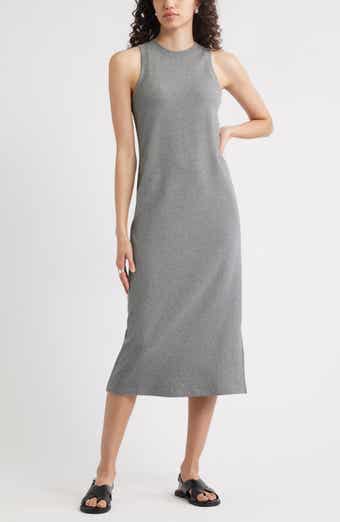 Nordstrom Stretch Cotton Ribbed Tank Dress