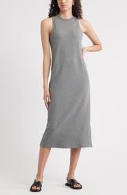 Nordstrom Stretch Cotton Ribbed Tank Dress