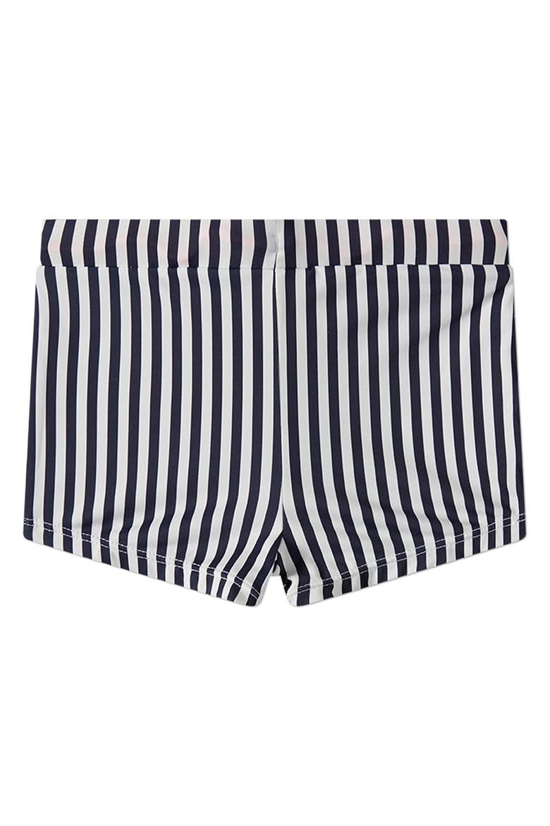 Kids' Nautical-Striped Swim Shortie, Alternate, color, Navy