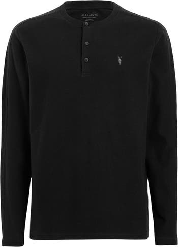 AllSaints Rowe Long Sleeve Cotton Henley | Nordstrom AllSaints Rowe Long Sleeve Cotton Henley | Nordstrom