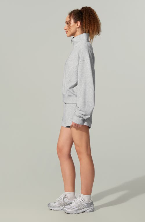 Lilysilk Heirloom '89 Half-zip Pullover In Gray