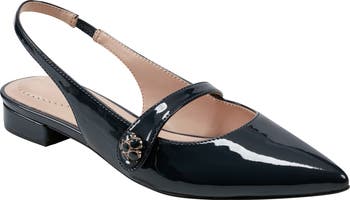 Bandolino Aubriana Slingback Mary Jane Pointed Toe Flat (Women