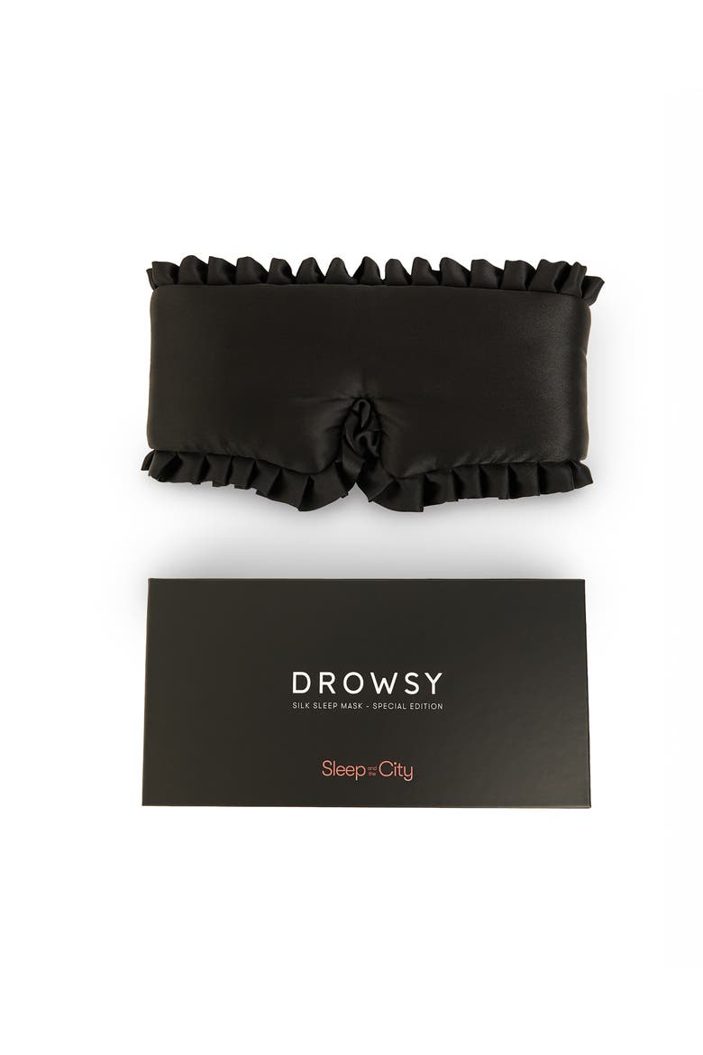 Sleep in the City Sleep Mask, Main, color, Black Jade