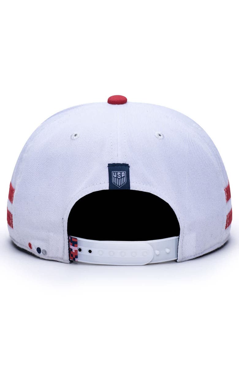 FAN INK Men's Fan Ink  White USMNT Off-Shore Snapback Hat, Alternate, color, White
