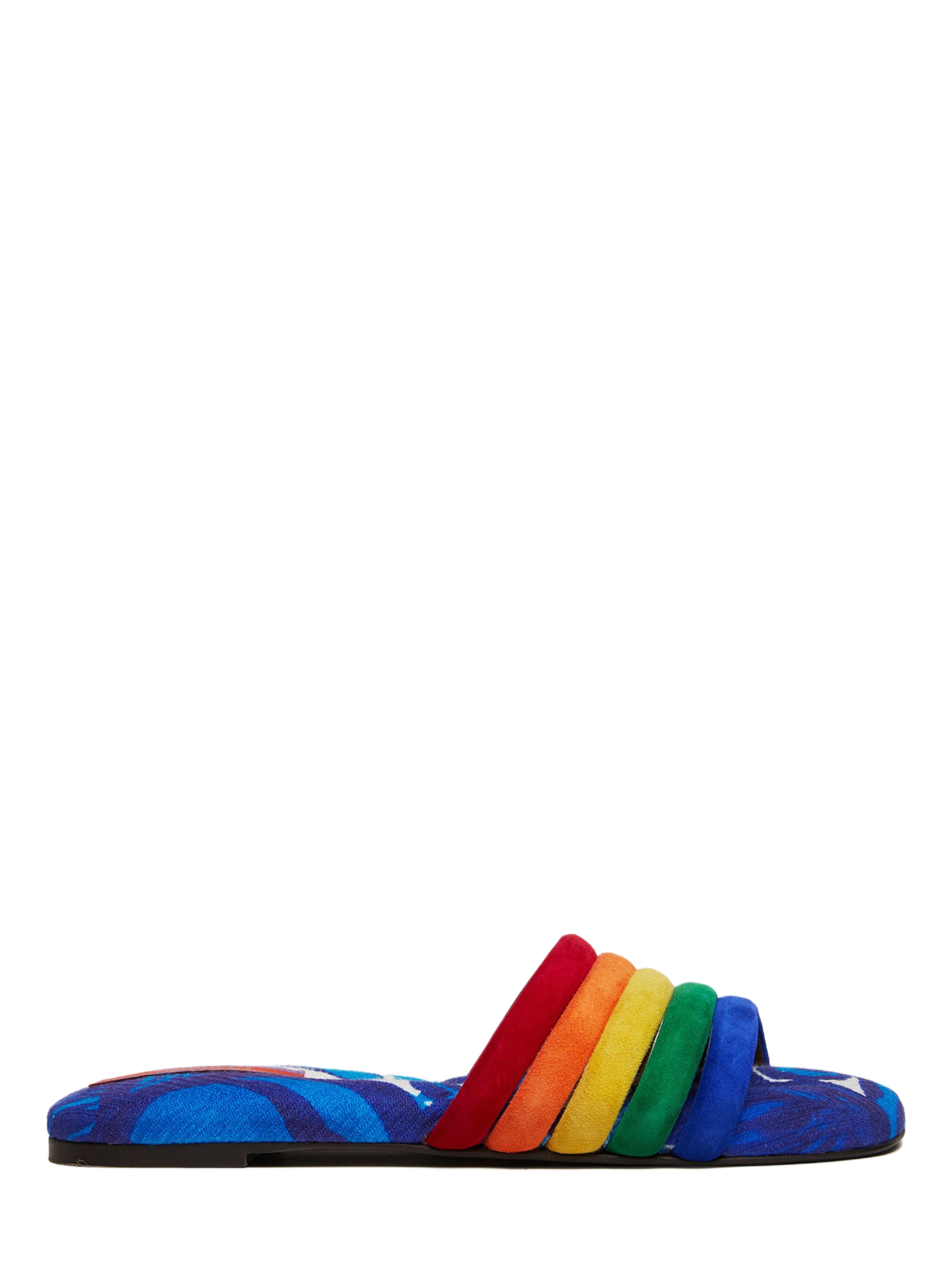 La DoubleJ Tones Slide Anemone Blue, Main, color, Anemone Blue