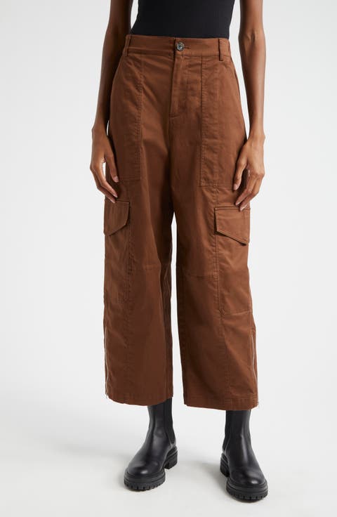 Stretch Cotton Twill Cargo Pants