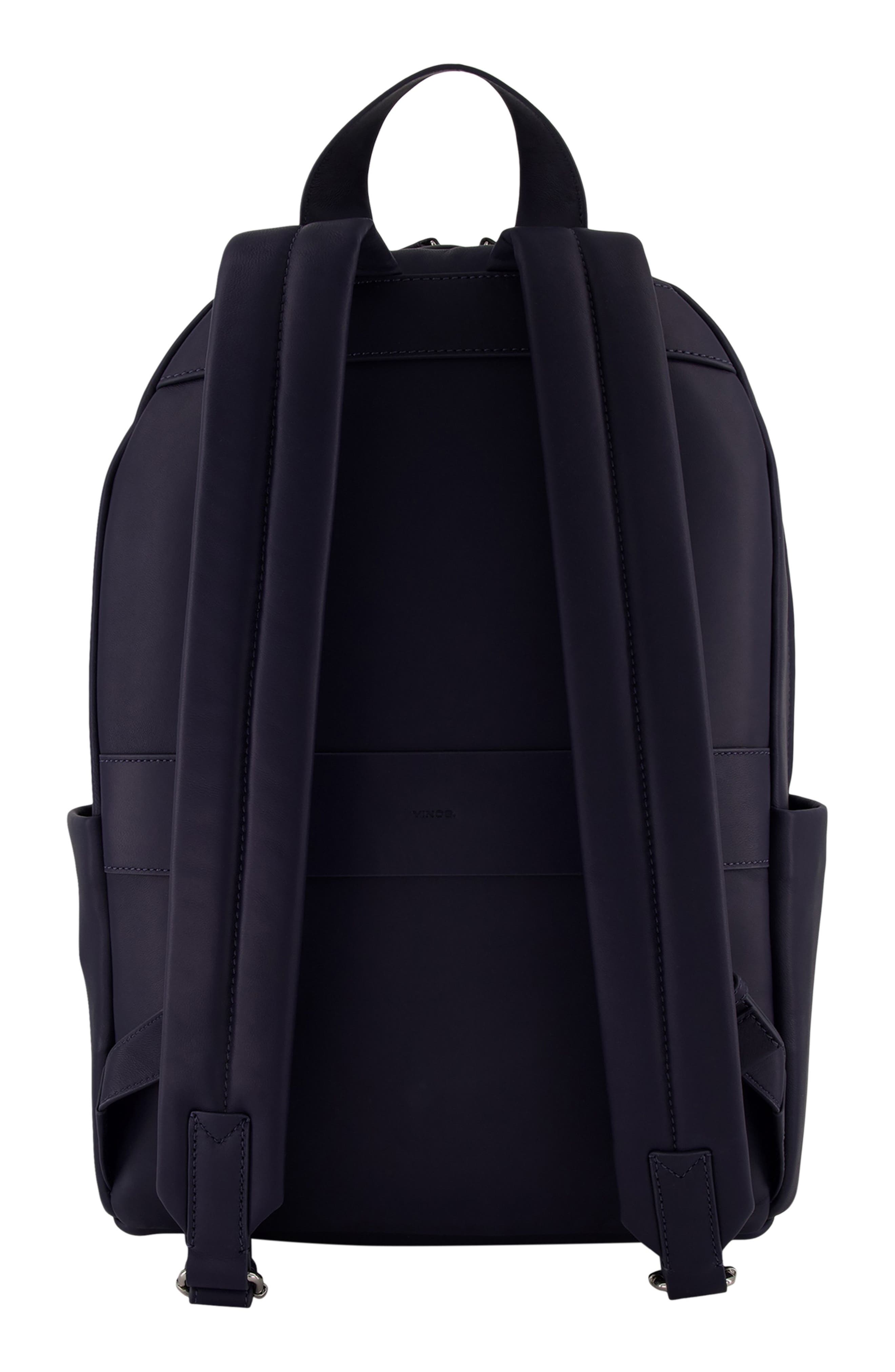 Vince Cavalor Leather Backpack, Alternate, color, Night Blue