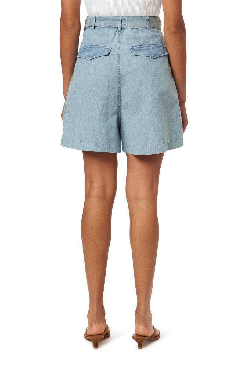 Scotch & Soda Tie Waist Denim Shorts, Alternate, color, Shine A Light