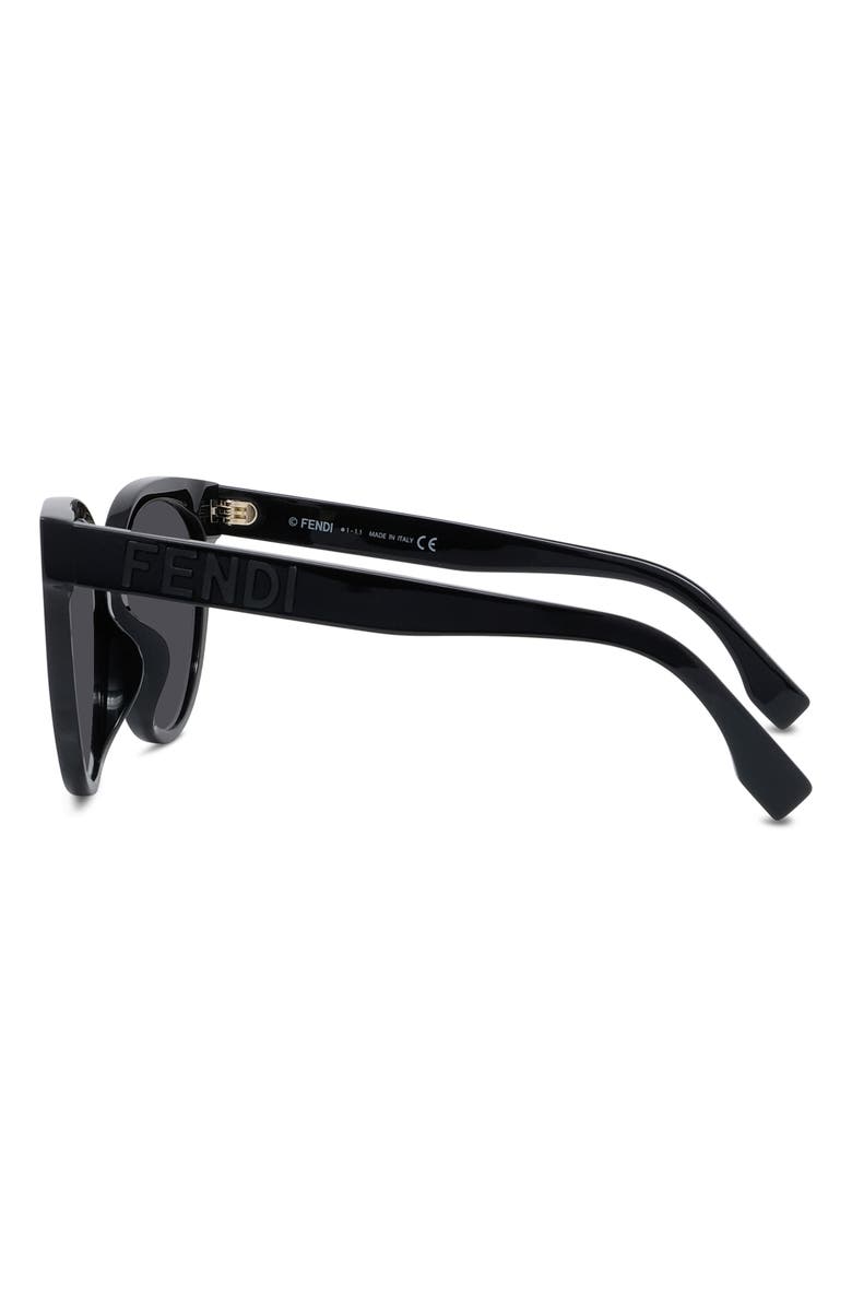 Fendi 'Fendi Lettering 56mm Cat Eye Sunglasses, Alternate, color,