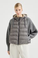 Brunello Cucinelli Nylon hooded down jacket