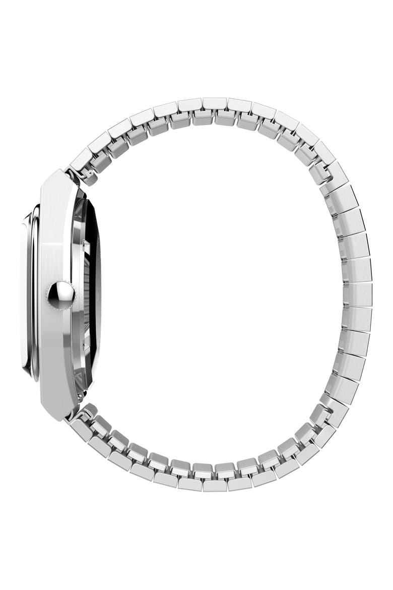 Automatic 1983 E-Line Reissue Bracelet Watch, 34mm, Alternate, color, BLUE/ SILVER
