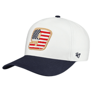 '47 Men's '47 White Chase Elliott Flag Fill Two-Tone Team Adjustable Hitch Hat