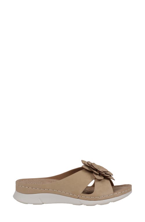 Gc Shoes Claire Comfort Slide Sandal In Tan