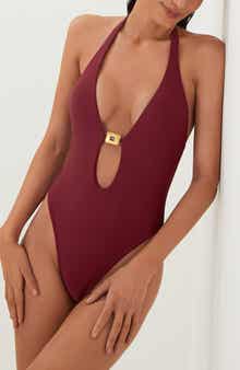 ViX Paula Hermanny Liza Cutout One-Piece Swimsuit