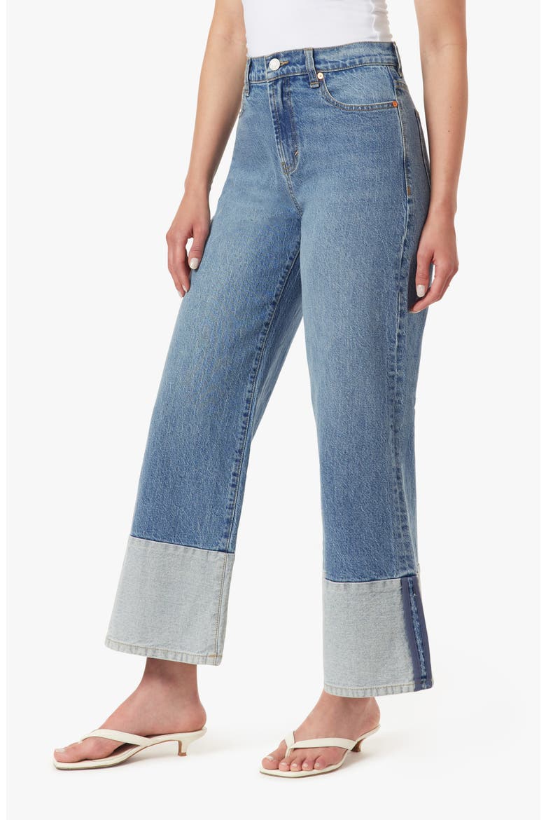 Ankle Cuff Wide Leg Jeans, Alternate, color, ADRIFT
