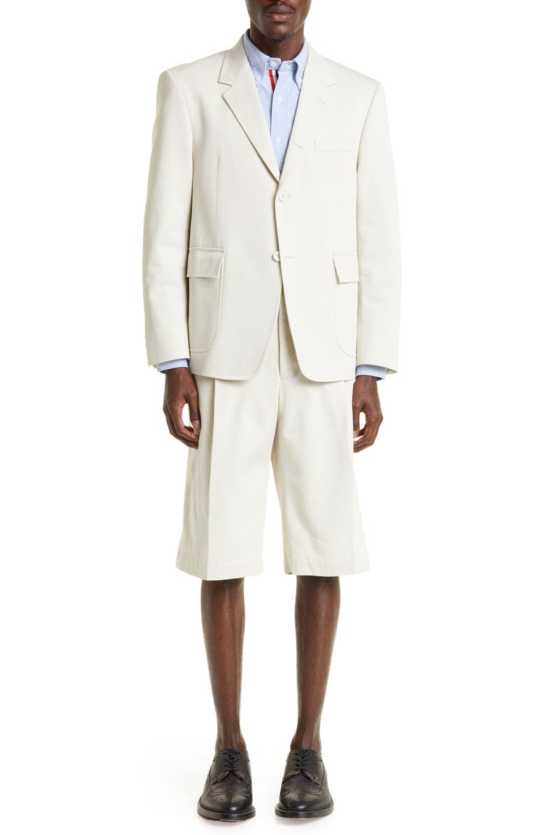Thom Browne Unconstructed Straight Fit Sport Coat, Alternate, color, 