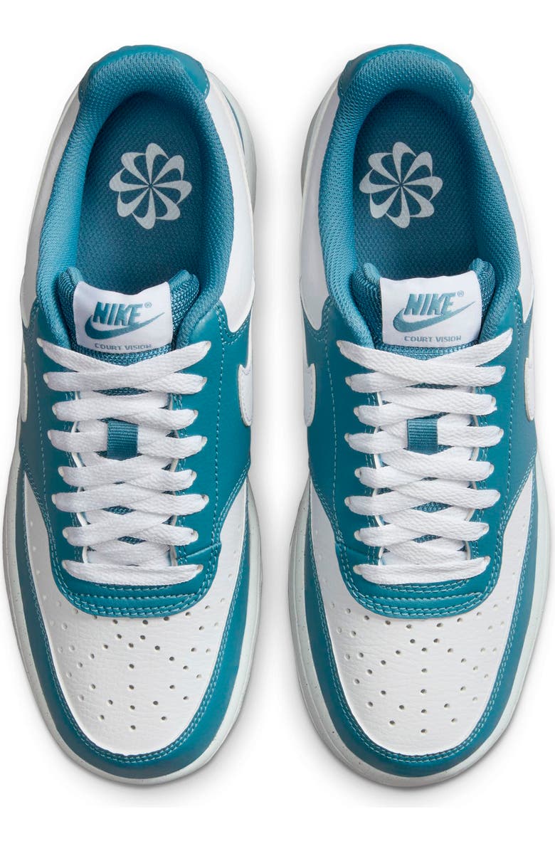 Nike Court Vision Low Sneaker, Alternate, color, White/ Smokey Blue