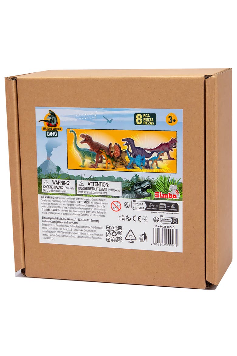 Big Dino Set 8 Dinosaur Figures Realistic Prehistoric Toys Kids 3+, Alternate, color, Multicolored