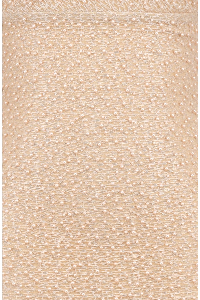 Calla Beaded Mesh Overlay Gown, Alternate, color, BLEACHED SAND