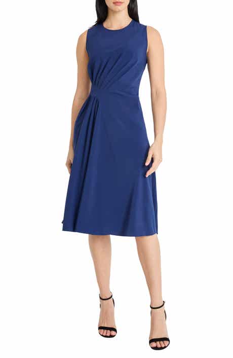 Maggy London Draped Midi Dress