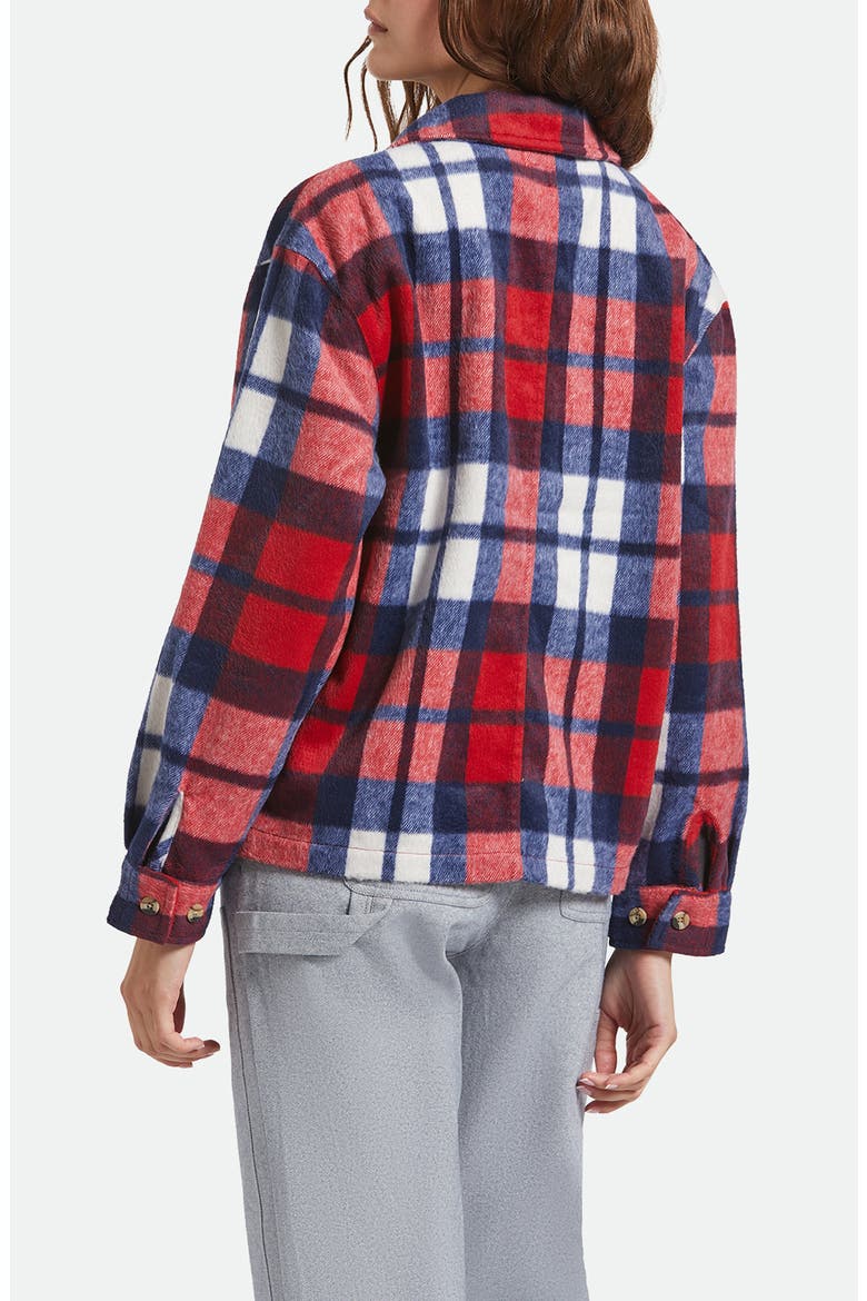Bowery Plaid Flannel Button-Up Shirt, Alternate, color, ADRENALINE RUSH/ NAVY