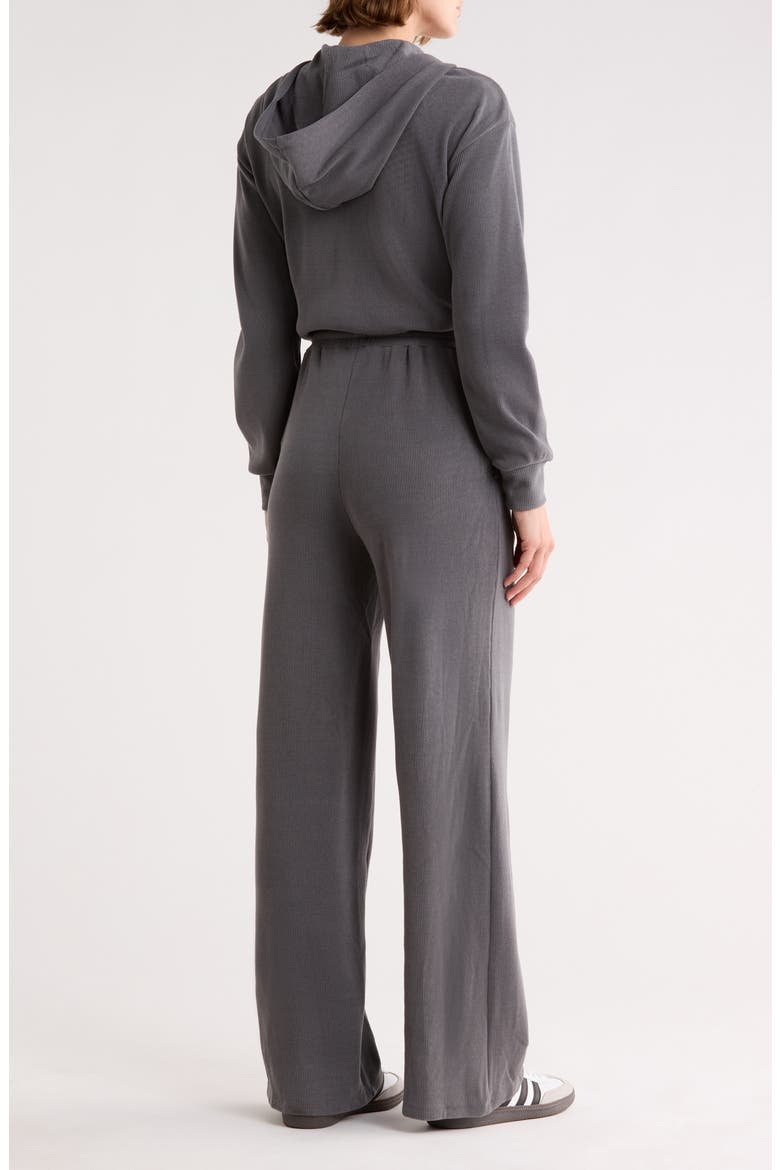 Hooded Henley Jumpsuit, Alternate, color, CHARCOAL