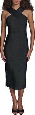 BCBG Bandage Body-Con Midi Dress