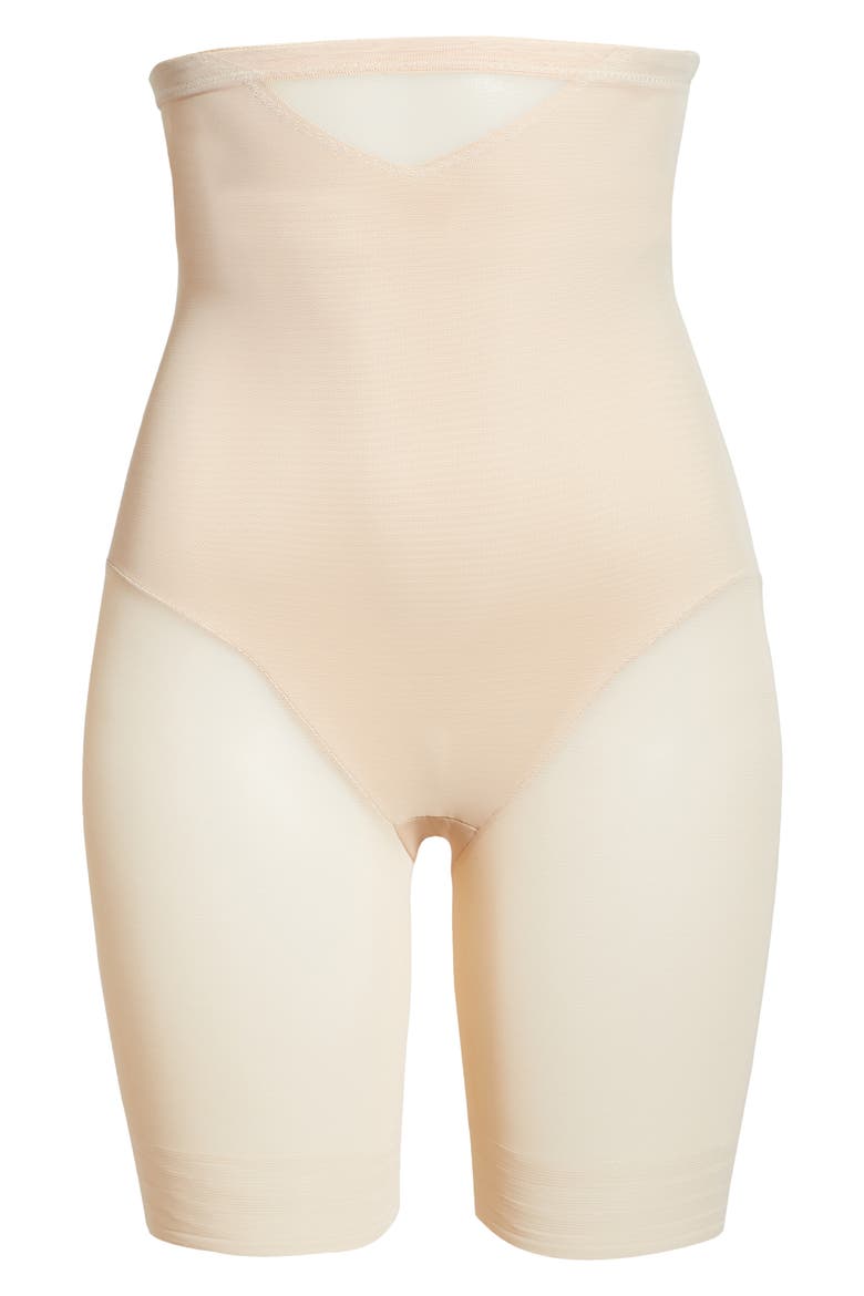 Shape with an Edge® High Waist Thigh Slimmer, Alternate, color, WARM BEIGE