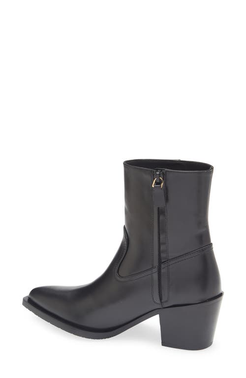 Stuart Weitzman Tate Bootie In Black Leather